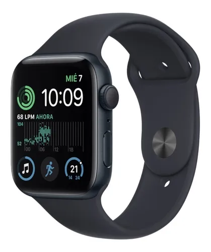 APPLE WATCH SE 2 44MM GPS + CELL MXG23LL A ALUM MIDNIGHT SPORT BAND  2024  M L
